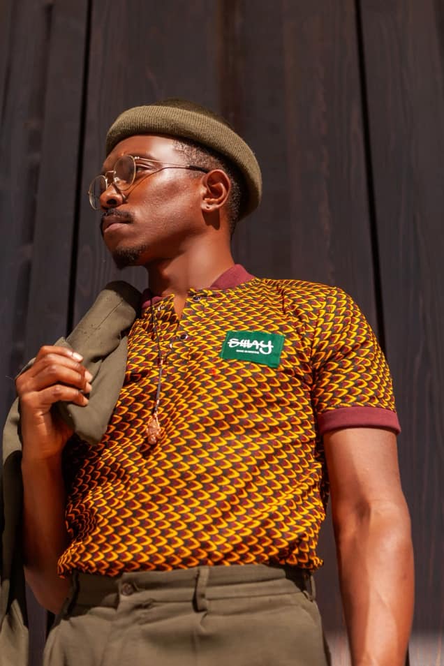 Sway Dotted Polo Neck Shirt